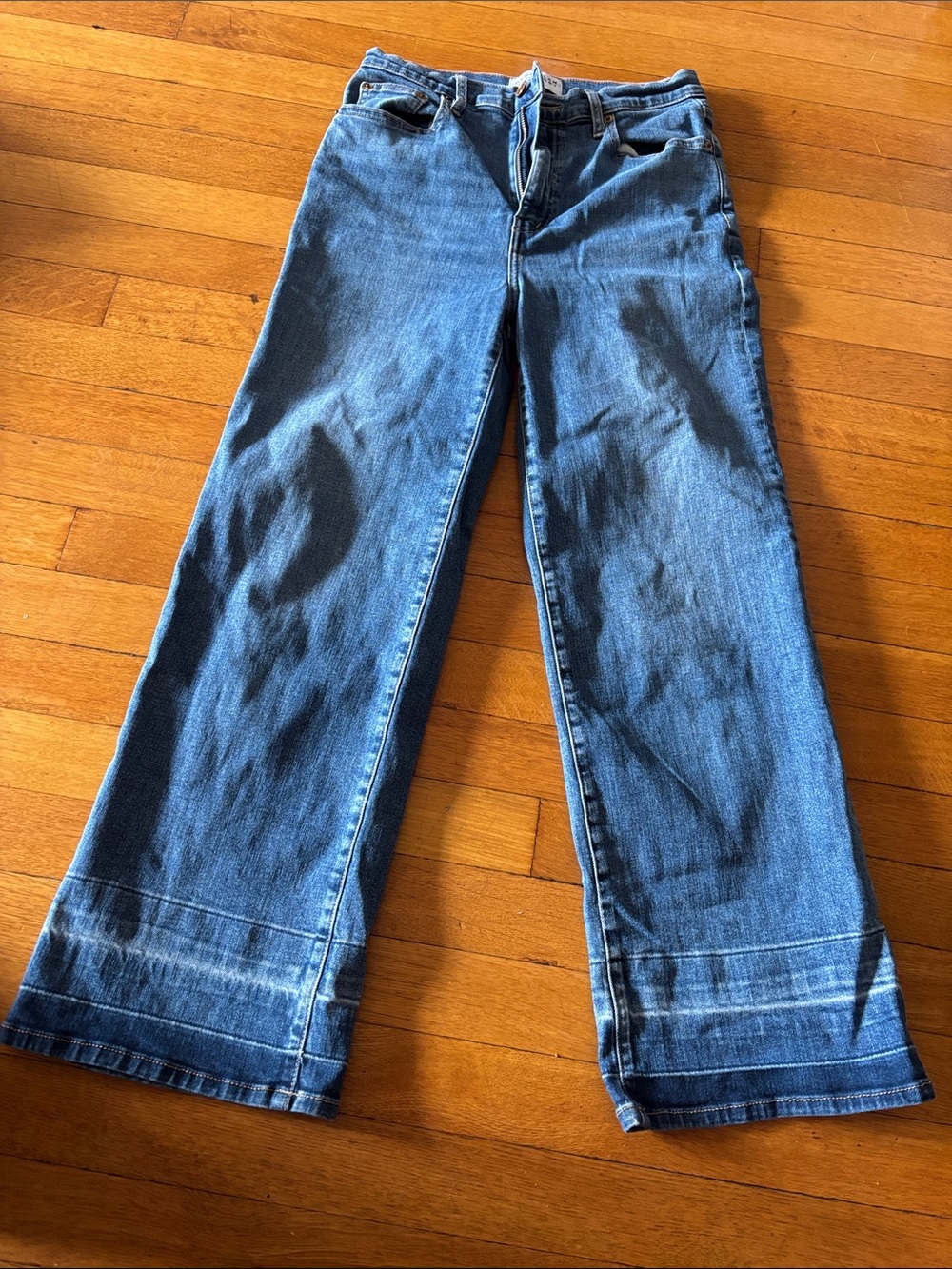 10 Crosby Derek Lam Blue Wide-Leg Jeans